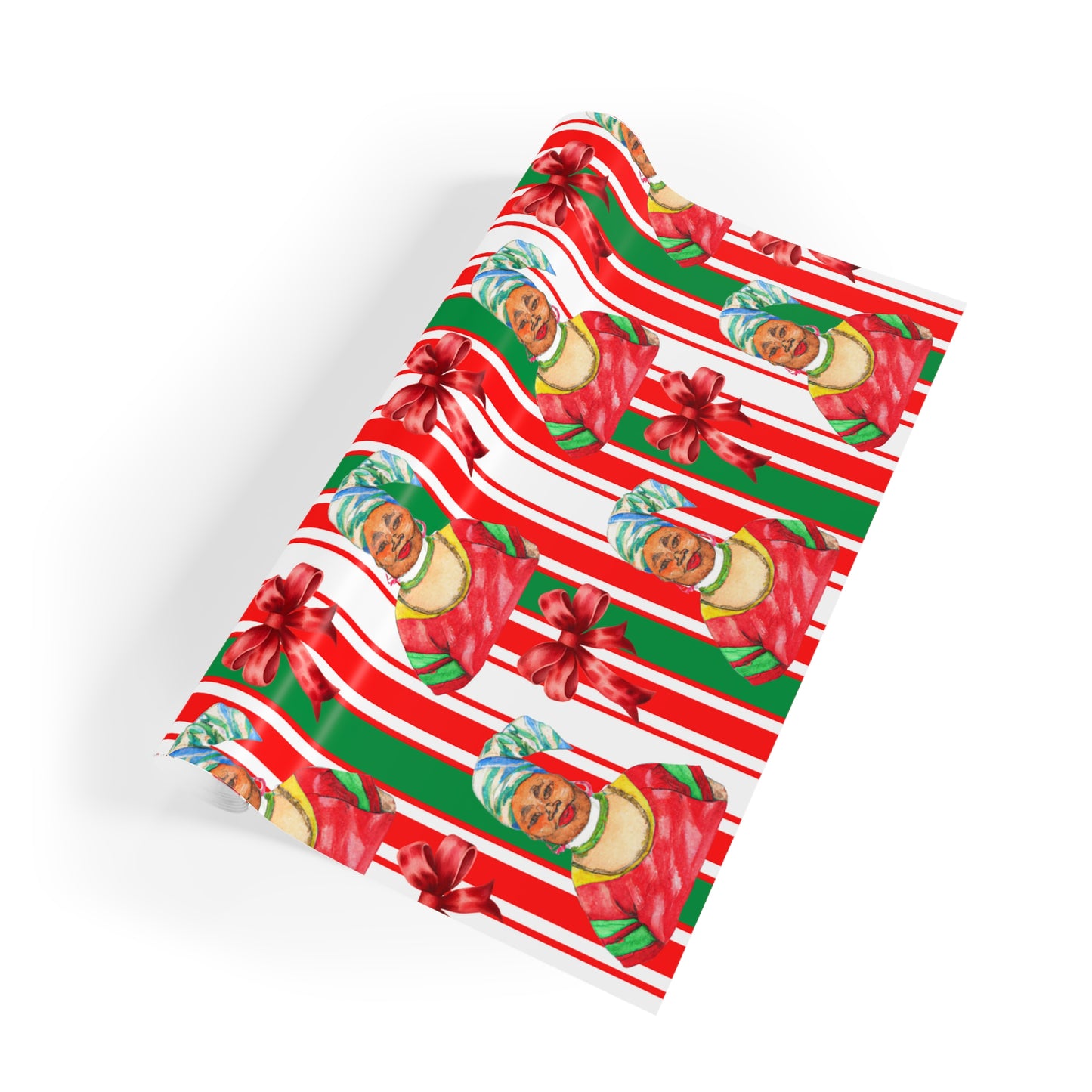 Aunty G Holiday Stripes Gift Wrap