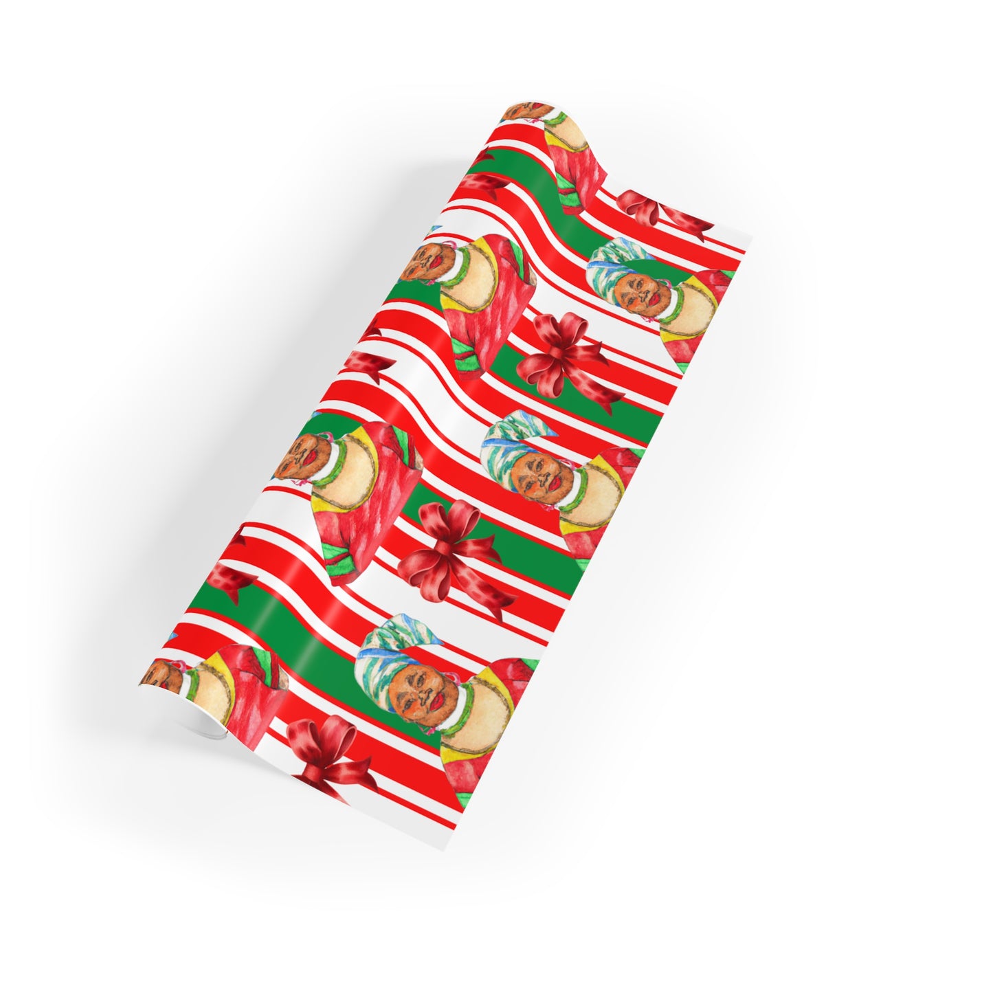 Aunty G Holiday Stripes Gift Wrap